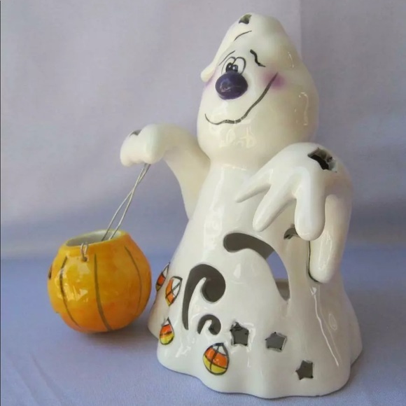 Blue Sky Clayworks Halloween GHOST Candle Holder - Picture 7 of 7